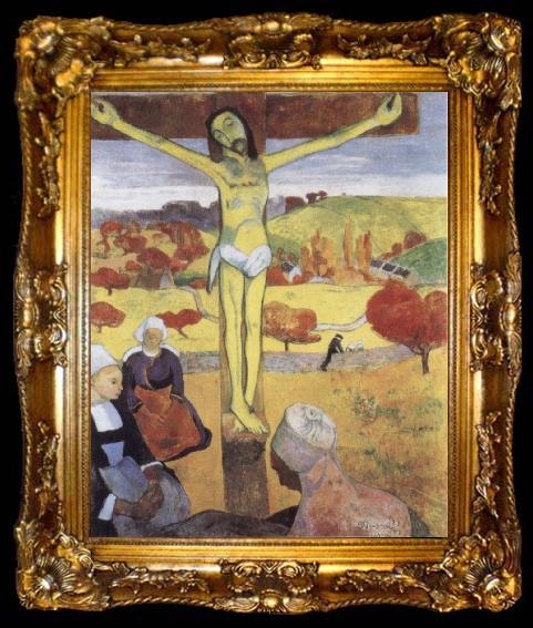framed  Paul Gauguin The Yellow Christ, ta009-2